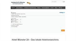 Desktop Screenshot of hotelmuenster24.de