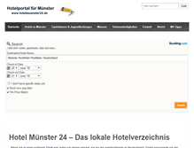 Tablet Screenshot of hotelmuenster24.de